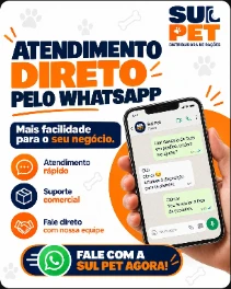 Atendimento direto pelo WhatsApp com a Sul Pet