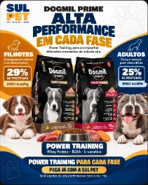 Dogmil Prime Alta Performance em cada fase
